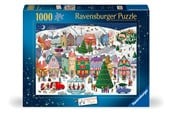 Puslespil - Ravensburger Juleby 1000p Blok - 12001758