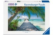 Puslespil - Ravensburger Drømmestrand på Maldiverne 4000p Blok - 12001737