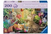 Puslespil - Ravensburger Cheeky Cats 200 brikker Ad - 12001735