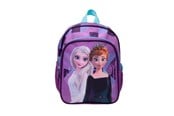 Skoletilbehør - Frozen Small backpack w/2 zipped front pockets 2 mesh side pockets reflectors on straps cushioned shoulder straps and chest strap 300D nylon H 26.5 cm W 21 cm D 10 cm. Volume: 5 liter - 119409435