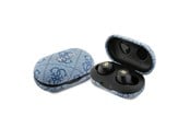 Hovedtelefoner/headset - GUESS 4G Metal Bluetooth headphones with ENC docking station - blue - 3666339220853