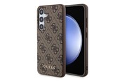 Mobil - Covers & Cases - GUESS 4G Metal Gold Logo case for Samsung Galaxy S24 - brown - 3666339259129