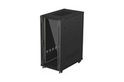 Rack skabe - Lanberg FF01 series - rack - 600 x 1000 flat pack with glass door - 27U - FF01-6027-12B