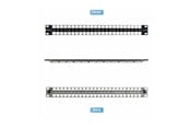 Netværkstilbehør - StarTech.com Startech blank keystone patch panel - 1U - 19" - for RJ45 - TAA Compliant - C6PANELSTP481U