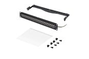 Netværkstilbehør - StarTech.com Startech feed through patch panel - 1U - 19" - with cable management bar inline couplers - TAA Compliant - C6APANELSTP241UFT