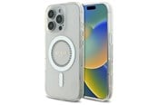 Mobil - Covers & Cases - GUESS IML Rhinestones MagSafe Case for iPhone 16 Pro - White - 3666339305772