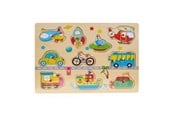 Puslespil - Impulse Toys Wooden puzzle with transport themes Wood - 5030015