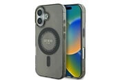 Mobil - Covers & Cases - GUESS IML Rhinestones MagSafe case for iPhone 16 - black - 3666339305604