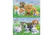 Puslespil - Larsen Puzzles Puppy Puzzle 2 assorted designs – 8 pieces Midi (28.5 cm x 18.3 cm) 2D Puslespil - CU4