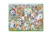Puslespil - Larsen Puzzles Puslespil Glade hunde - 32 brikker, Maxi (36,5x28, 2D Puslespil - CZ6