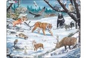 Puslespil - Larsen Puzzles Puslespil Winter Wildlife in Siberia and Northeast 2D Puslespil - FH34