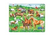 Puslespil - Larsen Puzzles Beautiful Horses Jigsaw Puzzle – 33 pieces Maxi (36.5 x 28.5 cm) 2D Puslespil - FH50