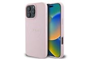 Mobil - Covers & Cases - GUESS Grained Ring MagSafe iPhone 16 Pro Case - Pink - 3666339303976