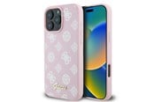 Mobil - Covers & Cases - GUESS Peony Script Logo MagSafe iPhone 16 Pro Case - Pink - 3666339345549