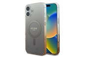 Mobil - Covers & Cases - GUESS IML Glitter Gradient MagSafe Case for iPhone 16 - Brown - 3666339301408