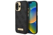 Mobil - Covers & Cases - GUESS 4G Logo Plate MagSafe case for iPhone 16 - black - 3666339340063