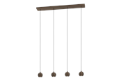 Lamper - EGLO BIMEDA 1 LANGBORD L770 4L GU10 MØRK BRONZE - 902613