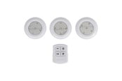 Lamper - EGLO YAMENZI UNDERSKAB Ø:88 3 STK M/FJERNBETJ. IP65 HVID - 902945