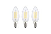 Lyskilder - EGLO LED pære E14 C35 KLAR 2700K 470LM 3 STK E14 - 117611
