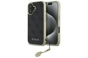 Mobil - Covers & Cases - GUESS 4G Charms Collection case for iPhone 16 Plus - black - 3666339345976