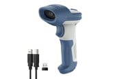 Stregkodelæser - Inateck BCST-73 - 1D/2D | USB/Bluetooth/2.4GHz - BCST-73_white blue