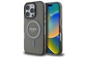 Mobil - Covers & Cases - GUESS IML Glitter Circle MagSafe case for iPhone 16 Pro Max - black - 3666339307431