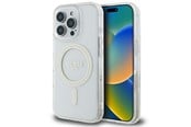 Mobil - Covers & Cases - GUESS IML Glitter Circle MagSafe Case for iPhone 16 Pro Max - Clear - 3666339307585