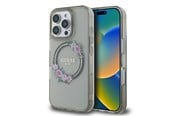 Mobil - Covers & Cases - GUESS GUHMP16XHFWFCK iPhone 16 Pro Max 6.9" black/black hardcase IML Flowers Wreath MagSafe - 3666339346379