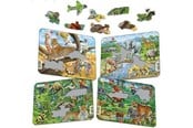 Puslespil - Larsen Puzzles Puslespil Eksotiske dyr 4-asst - 11 brikker, Mini 2D Puslespil - Z8