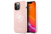 Mobil - Covers & Cases - GUESS Silicone 4G Logo Case for iPhone 13 Pro Max 6.7" - Pink - 3666339024345