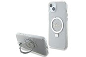 Mobil - Covers & Cases - GUESS GUHMP15MHRSGSD iPhone 15 Plus / 14 Plus 6.7" transparent/transparent hardcase Ring Stand Script Glitter MagSafe - 3666339156619