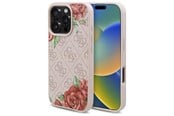 Mobil - Covers & Cases - GUESS GUHMP16LP4ROPEMCP iPhone 16 Pro 6.3" pink/pink hardcase 4G Flowers Print MagSafe - 3666339350567