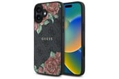 Mobil - Covers & Cases - GUESS GUHMP16SP4ROPEMCK iPhone 16 6.1" black/black hardcase 4G Flowers Print MagSafe - 3666339350093