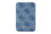 Powerbank - GUESS Powerbank inductive 15W GUPB5FP4EMGB 5000mAh blue/blue 4G Leather Metal Logo MagSafe - 5000 mAh - 3666339210601