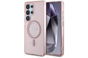 Mobil - Covers & Cases - GUESS Glitter Circle Classic Logo MagSafe case for Samsung Galaxy S25 Ultra - pink - 3666339449780