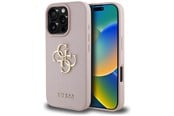 Mobil - Covers & Cases - GUESS Grained Big 4G Logo Small Classic Logo Case for iPhone 16 Pro - Pink - 3666339424848