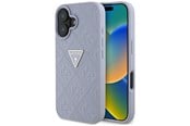Mobil - Covers & Cases - GUESS Hot Stamp 4G Pattern Triangle Metal Logo iPhone 16 Case - Purple - 3666339425425