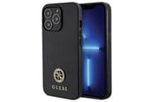 Mobil - Covers & Cases - GUESS Strass Metal Logo iPhone 13 Pro 6.1" Case - Black - 3666339150662