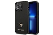 Mobil - Covers & Cases - GUESS Saffiano 4G Small Metal Logo case for iPhone 13 Pro / 13 6.1" - black - 3666339047948