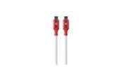 USB kabel - SKross Link Cable 150cm 100W USB-C to USB-C Braided cable - White - 21405