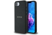Mobil - Covers & Cases - GUESS PU Grained Classic Logo case with MagSafe for iPhone 16e - black - 3666339453565