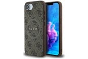 Mobil - Covers & Cases - GUESS 4G Ring Classic Logo MagSafe iPhone 16e Case - Brown - 3666339453596