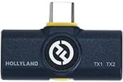 Mikrofon - Hollyland LARK M2 USB-C Receiver - Shine Charcoal - HL-6301-RX-USBC