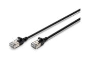 Netværkskabel - DIGITUS patch cable - 50 cm - black - Sort - DK-1632-A-005S-BL-10