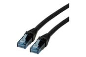 Netværkskabel - Roline patch cable - 3 m - black - Sort - 21.15.2753
