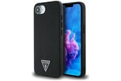 Mobil - Covers & Cases - GUESS Grained Triangle MagSafe case for iPhone 16e - black - 3666339453398