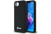 Mobil - Covers & Cases - GUESS Silicone Script Metal Logo MagSafe iPhone 16e Case - Black - 3666339454074