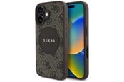 Mobil - Covers & Cases - GUESS 4G Circle Classic Logo MagSafe case for iPhone 16 - brown - 3666339426477