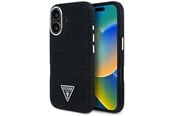 Mobil - Covers & Cases - GUESS Denim Triangle Logo MagSafe case for iPhone 16 - black - 3666339428129