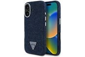 Mobil - Covers & Cases - GUESS Denim Triangle Logo MagSafe iPhone 16 Case - Blue - 3666339428273